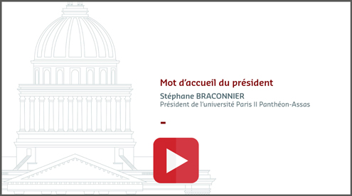 Visuel de la vidéo du président